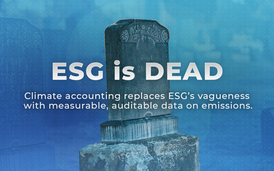 ESG is DEAD